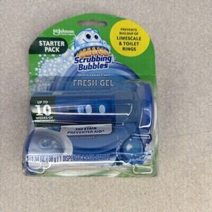 Vintage Scrubbing Bubbles Toilet Cleaning Fresh Gel Starter 2 Pack